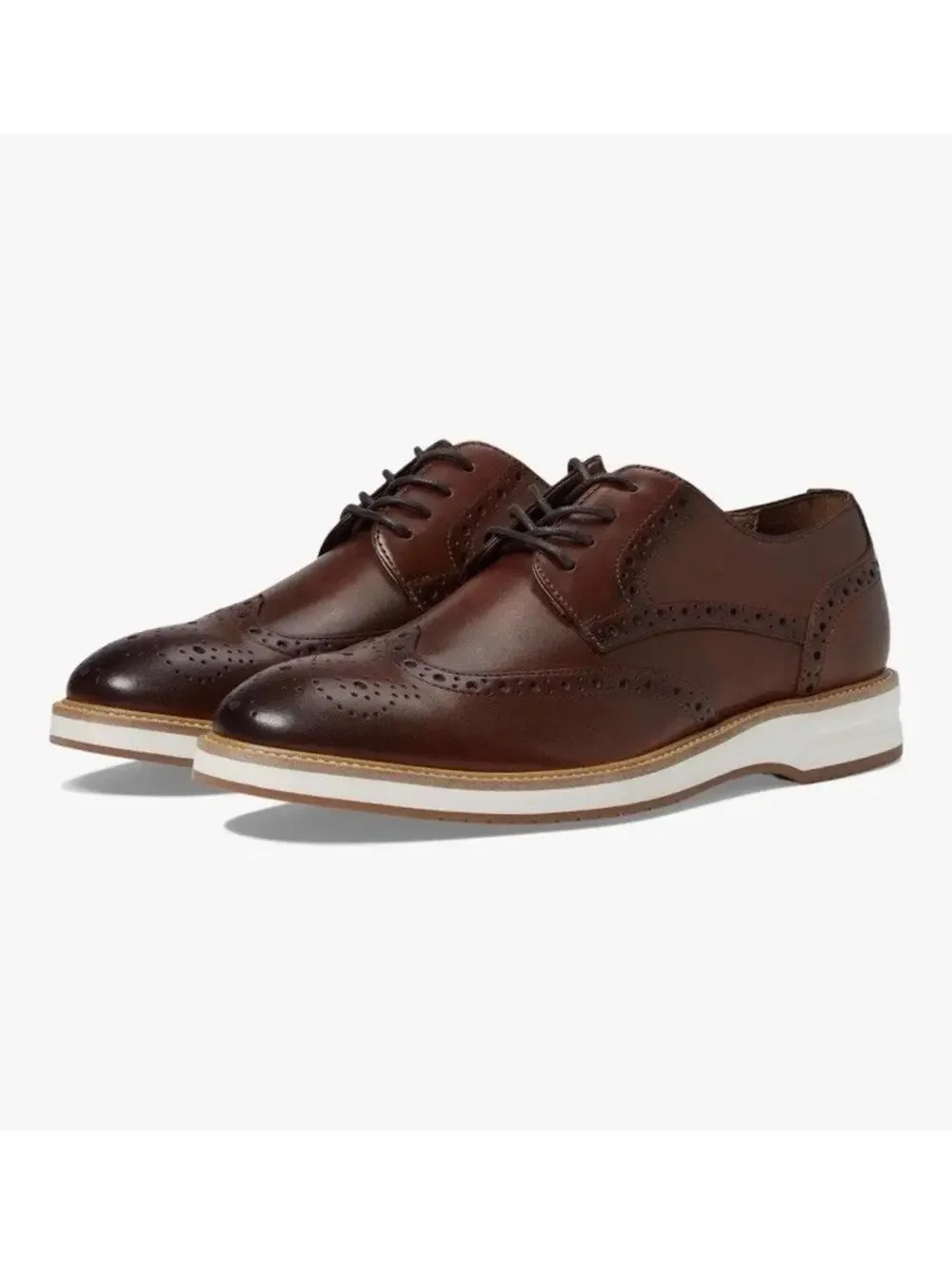 (RC) Winthrop Pelton Wingtip Derby Mens Dress Shoes Brandy Size 11 Oxford